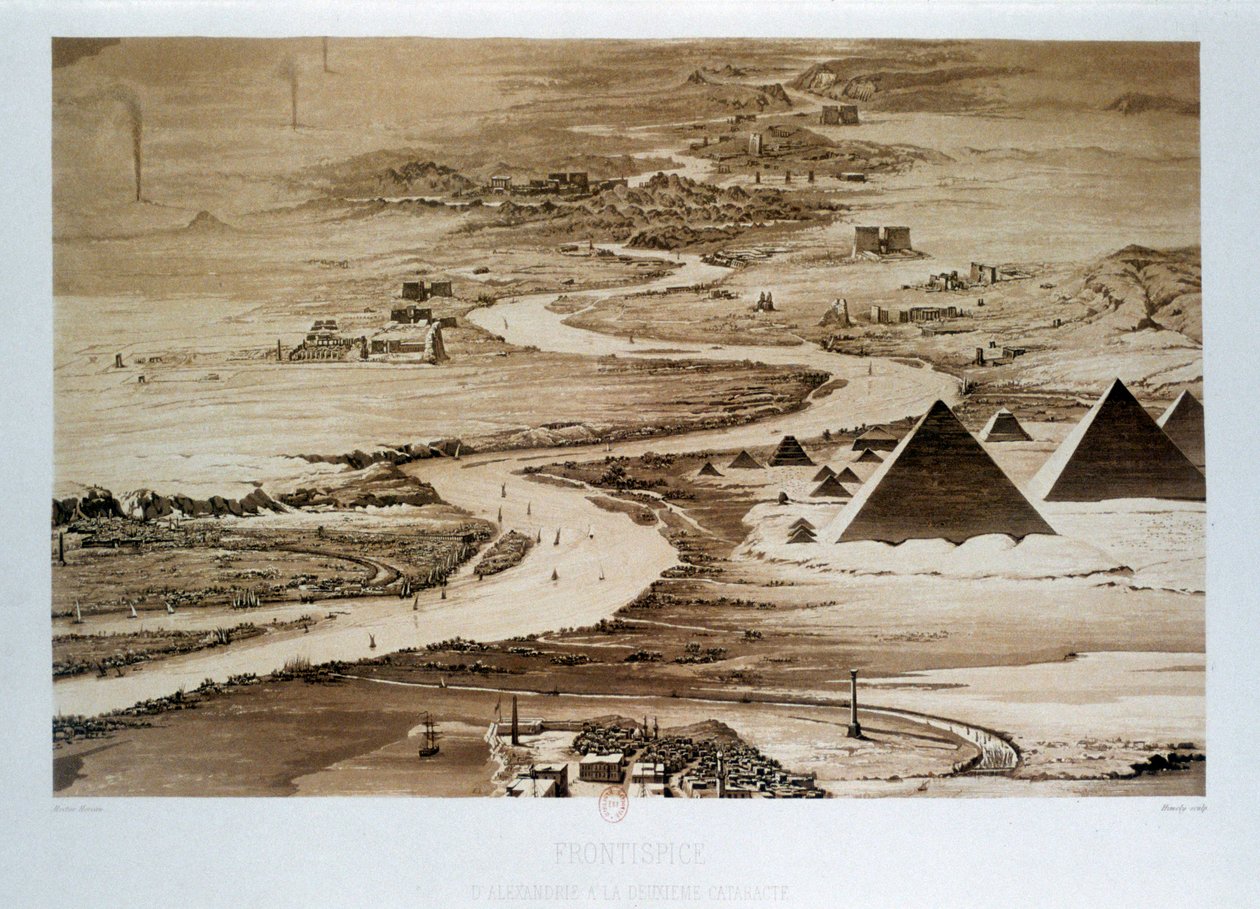 „Od Alexandrie k druhému kataraktu“, Egypt, 1841 od Himely