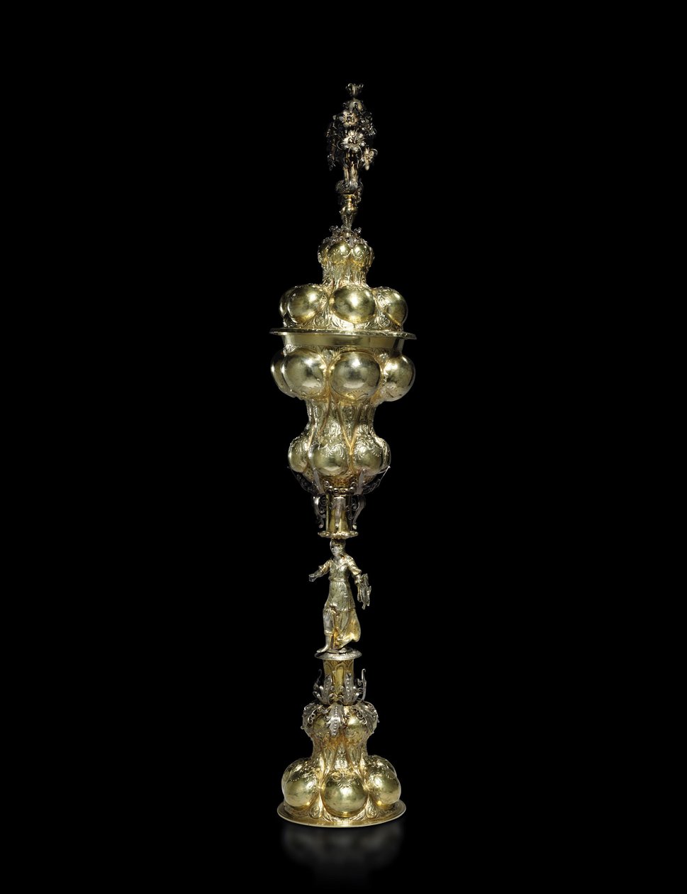 Medingen Minerva Cup, cca 1650 (stříbro a ruměnec) od Hinrich Ohmssen