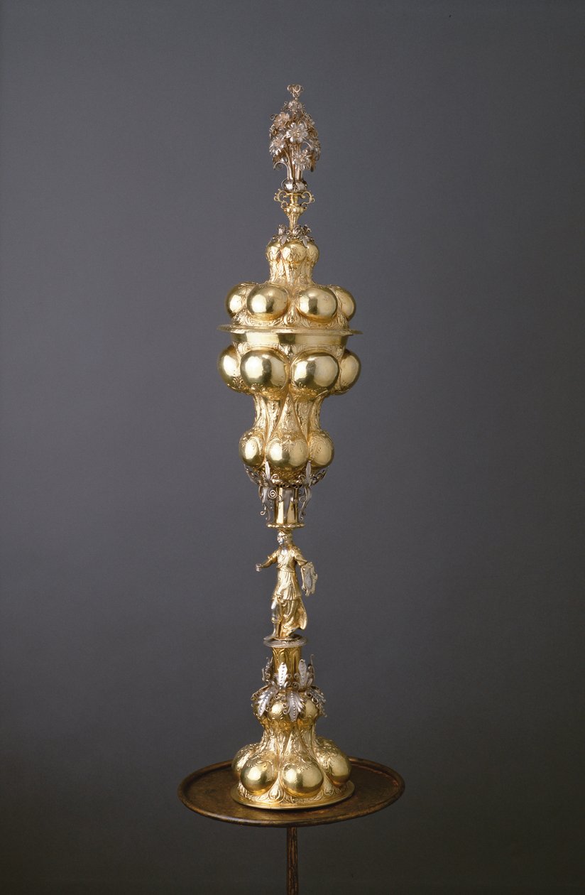 Medingen Minerva Cup, cca 1650 (stříbro a ruměnec) od Hinrich Ohmssen