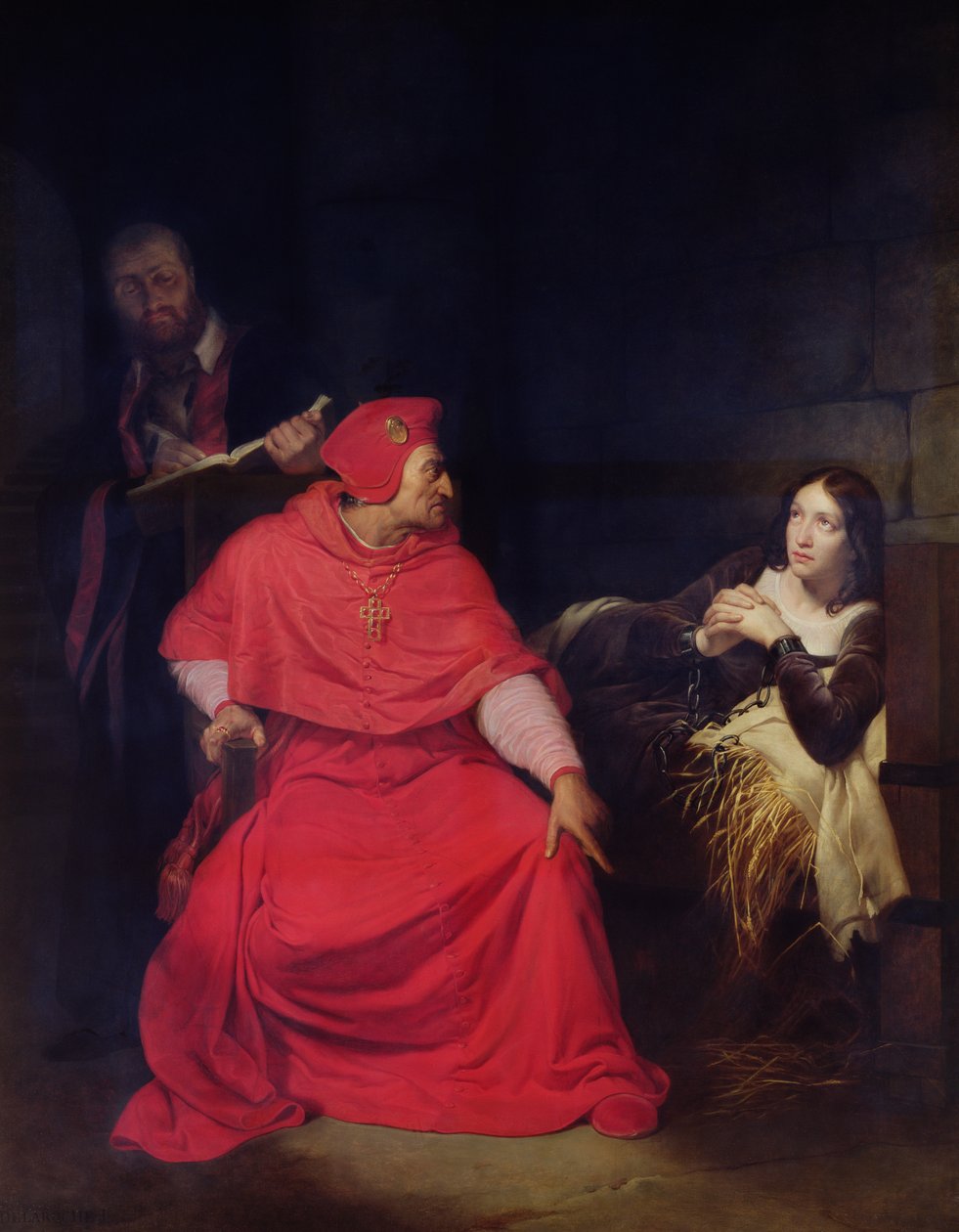 Johanka z Arku (1412-31) a kardinál z Winchesteru v roce 1431, 1824 od Hippolyte Delaroche
