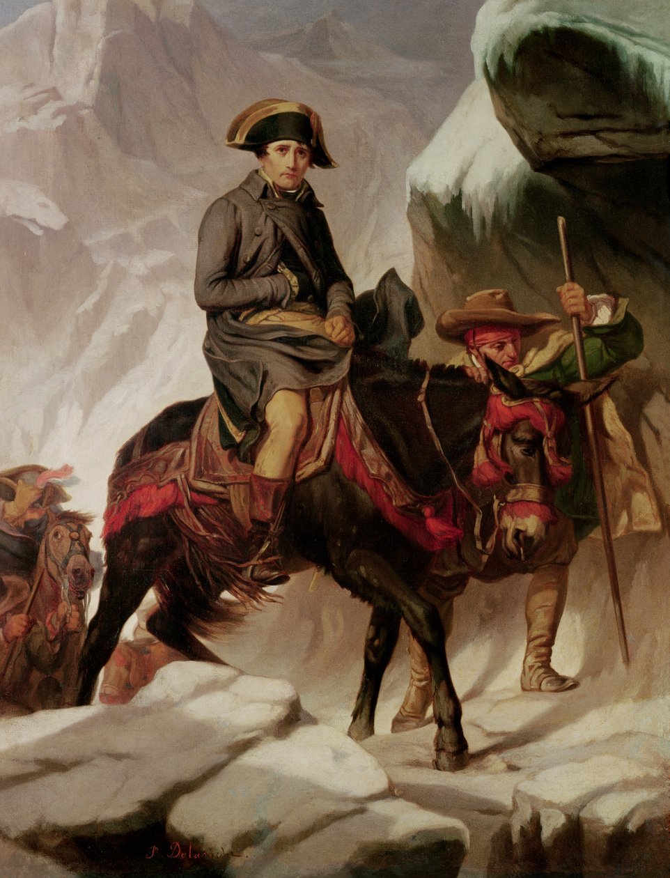 Napoleon Bonaparte (1769-1821) Přechod přes Alpy od Hippolyte Delaroche
