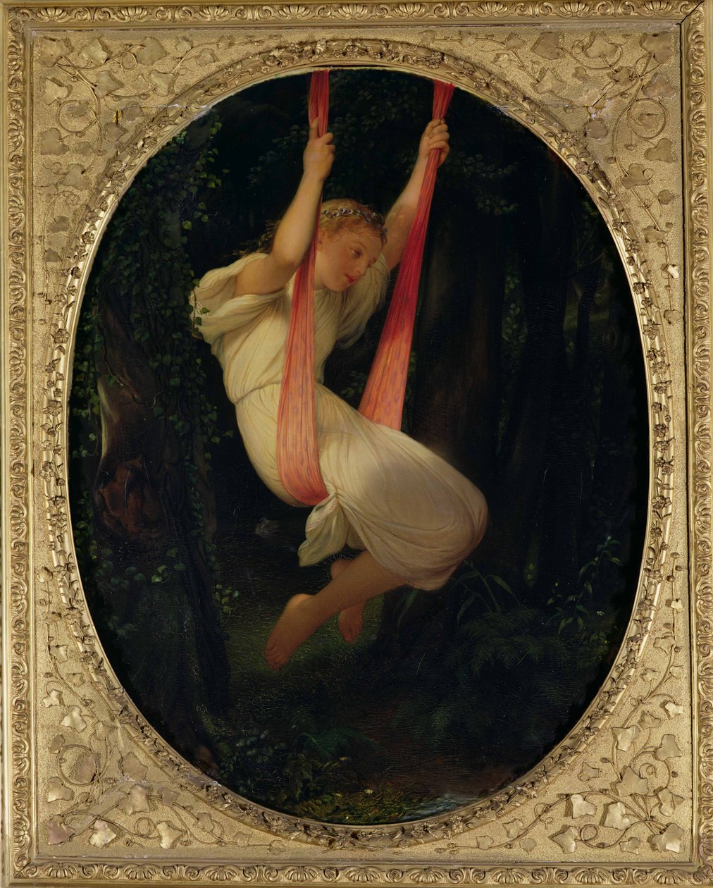 Dívka na houpačce, 1845 od Hippolyte Delaroche