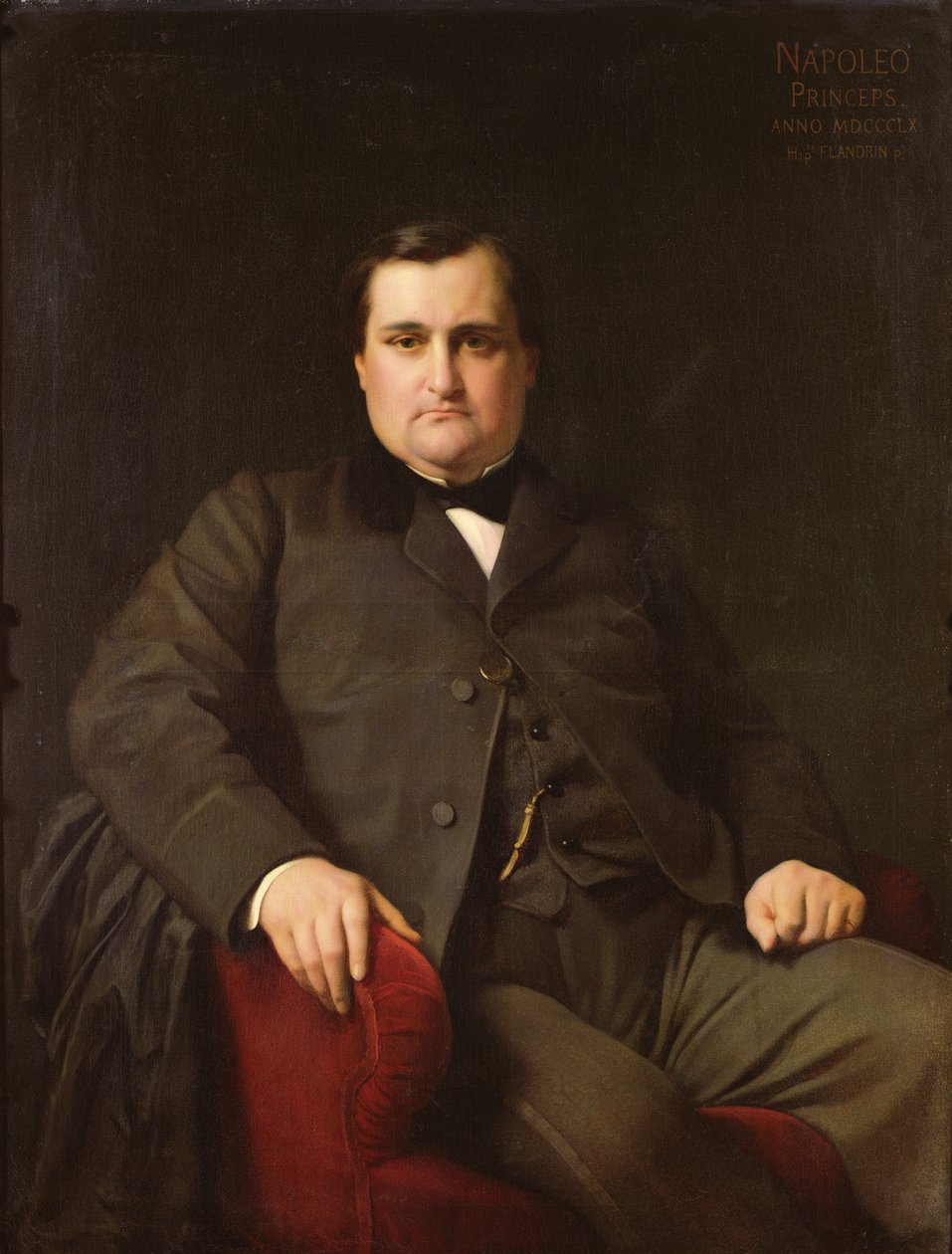Portrét Josepha Charlese Bonaparta, prince Napoleona (1822-1891), 1863 od Hippolyte Flandrin