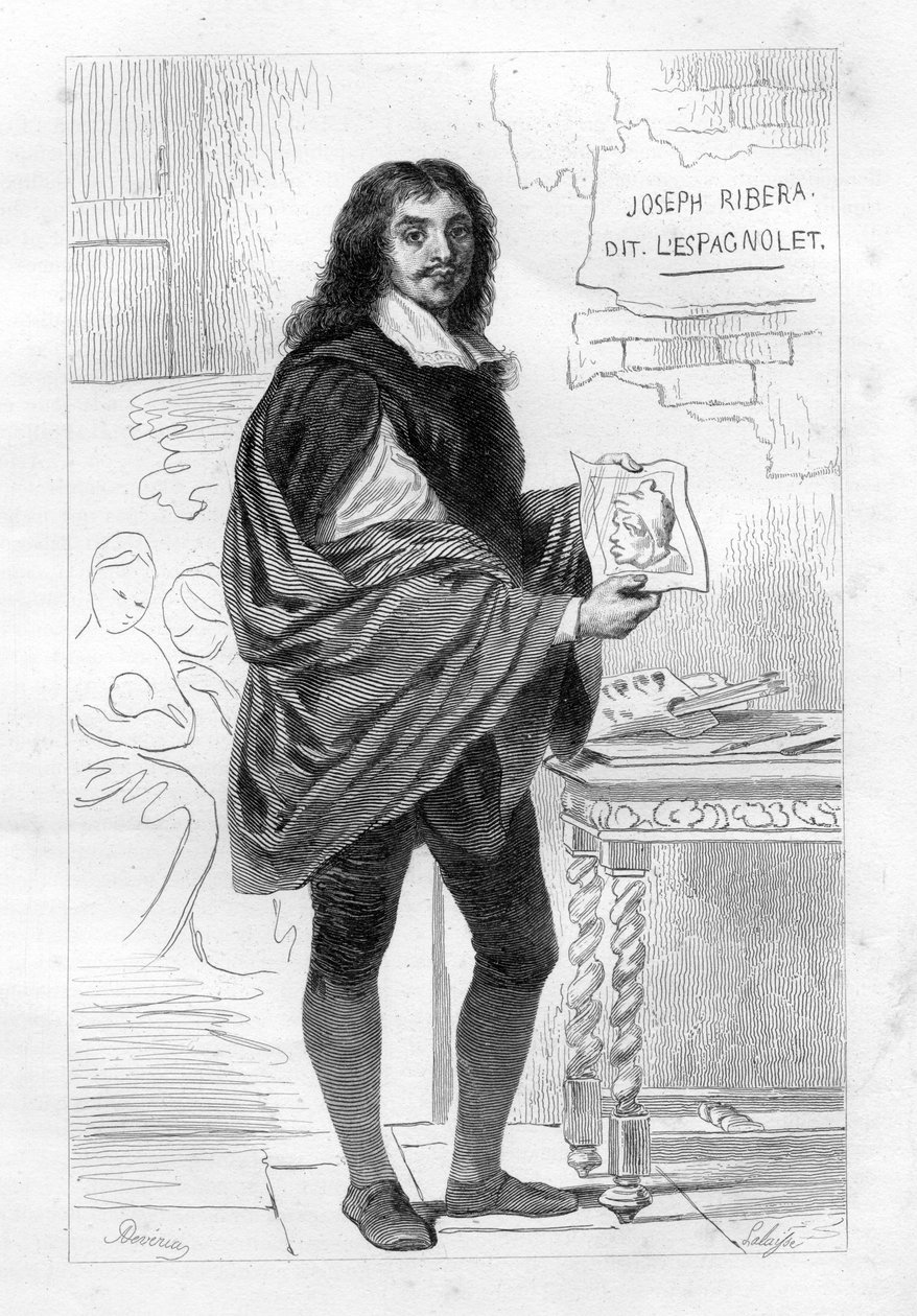 Jose de Ribera od Hippolyte Lalaise Devéria