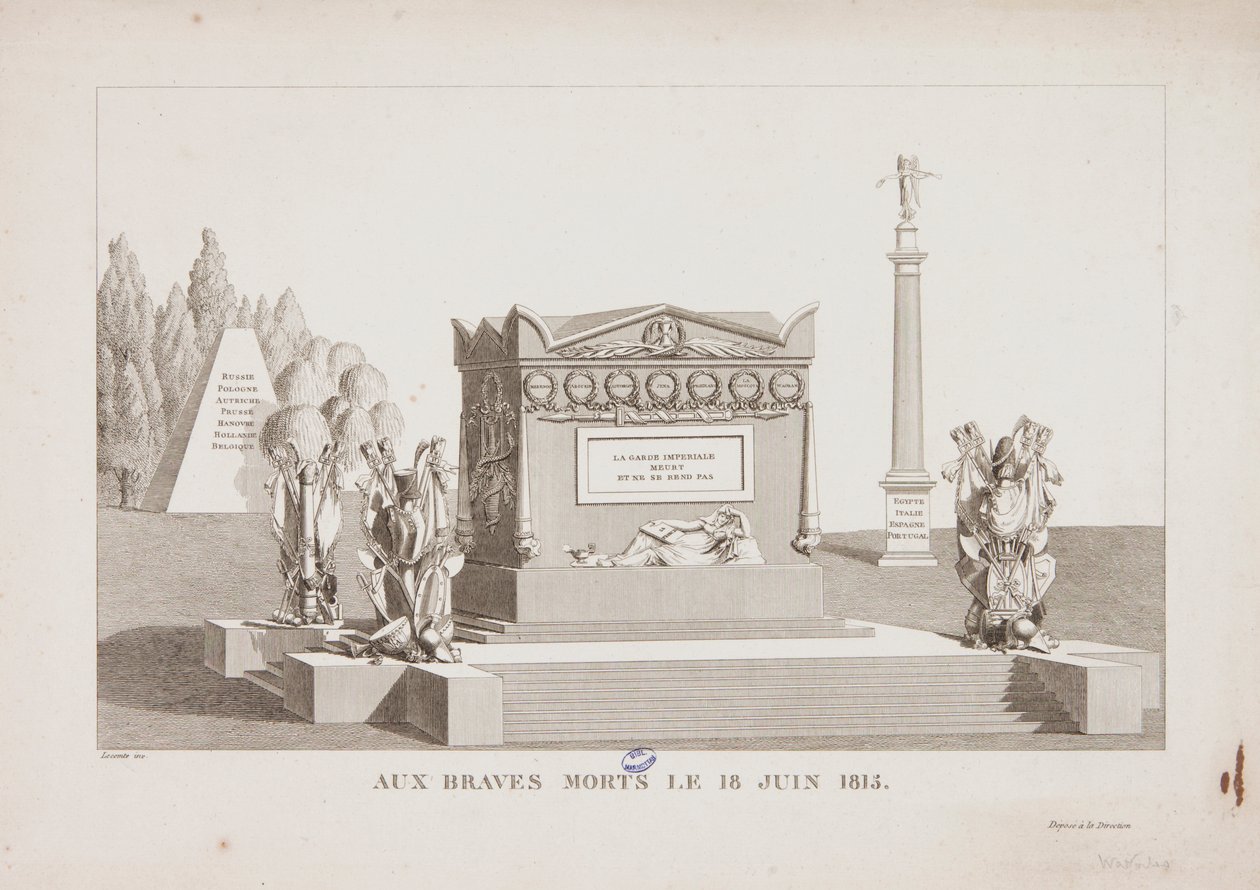 Stateční mrtví z 18. června 1815, 1815 od Hippolyte Lecomte