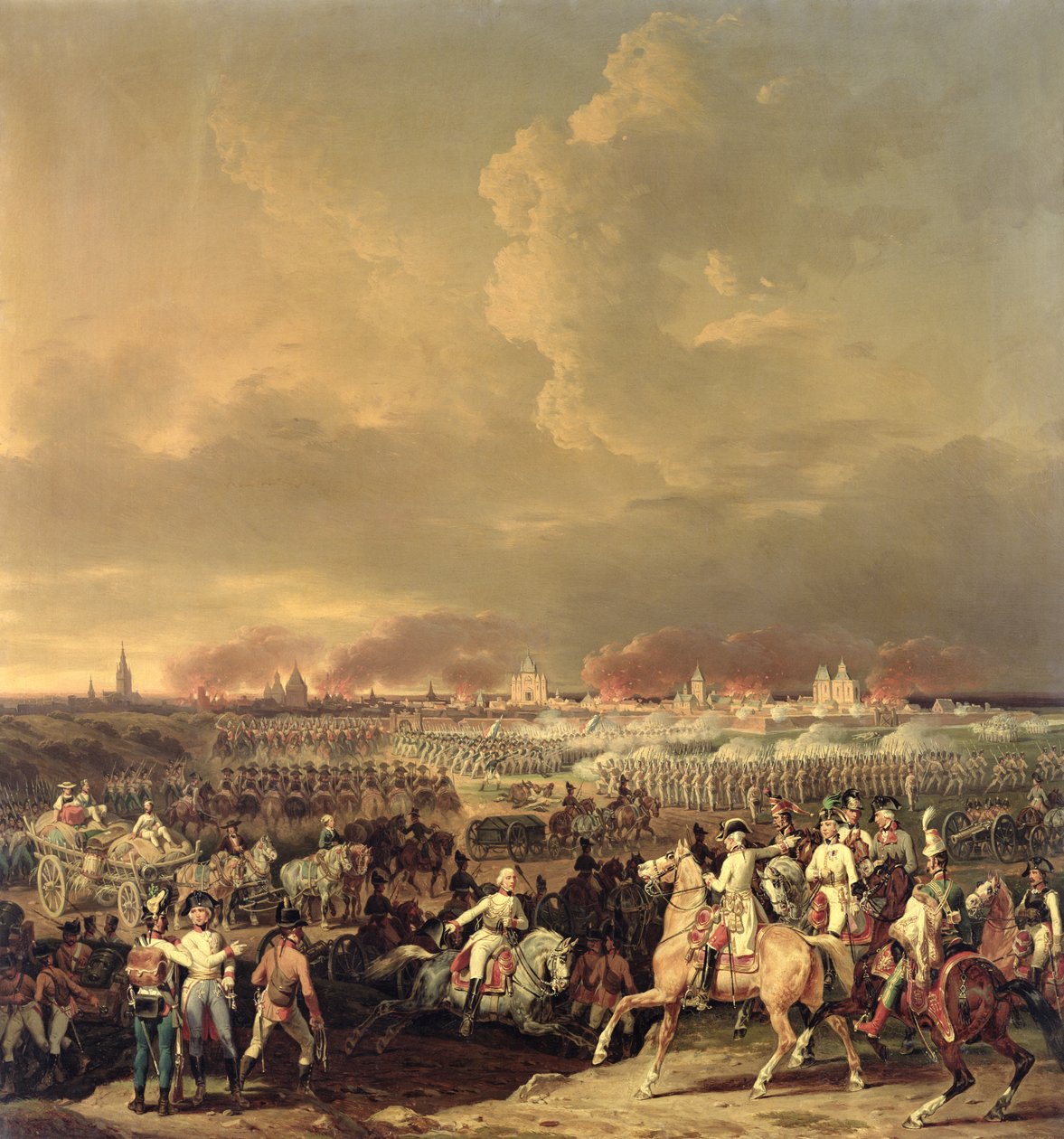 Obléhání Lille Albertem de Saxe-Tachen, 8. října 1792, 1845 od Hippolyte Lecomte