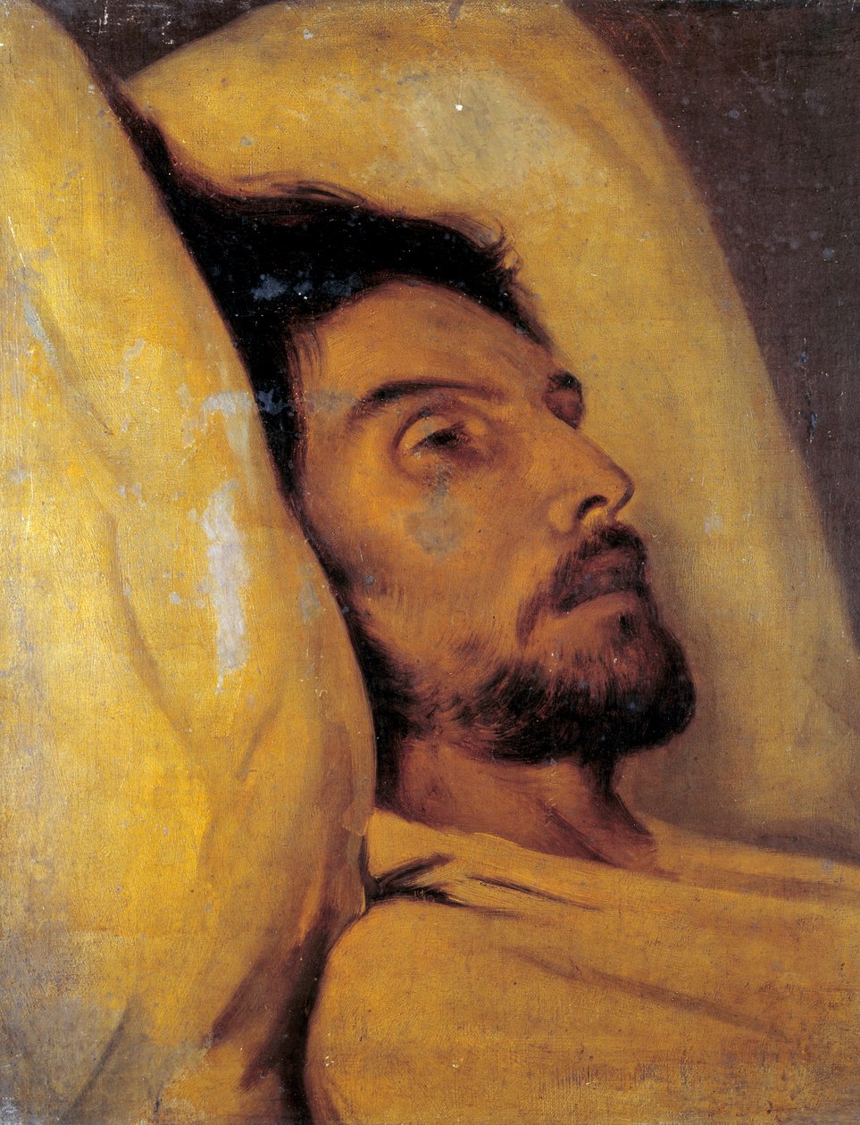 Portrét novináře Armanda Carela (1800-1836) na smrtelné posteli Obraz připisovaný Paulu Delaroche (1797-1856) Sun 19. století. 0,46x0,48 m Paříž, Musee Carnavalet od Hippolyte Delaroche