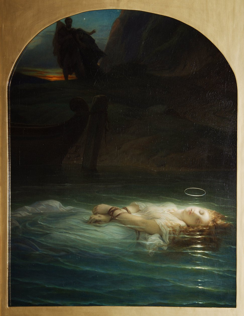Křesťanský mučedník se utopil v Tibeře za vlády Diokleciána (244-311) - Malba Paula Hippolyte Delaroche (1797-1856) olej na plátně od Hippolyte (1797 1856) Delaroche