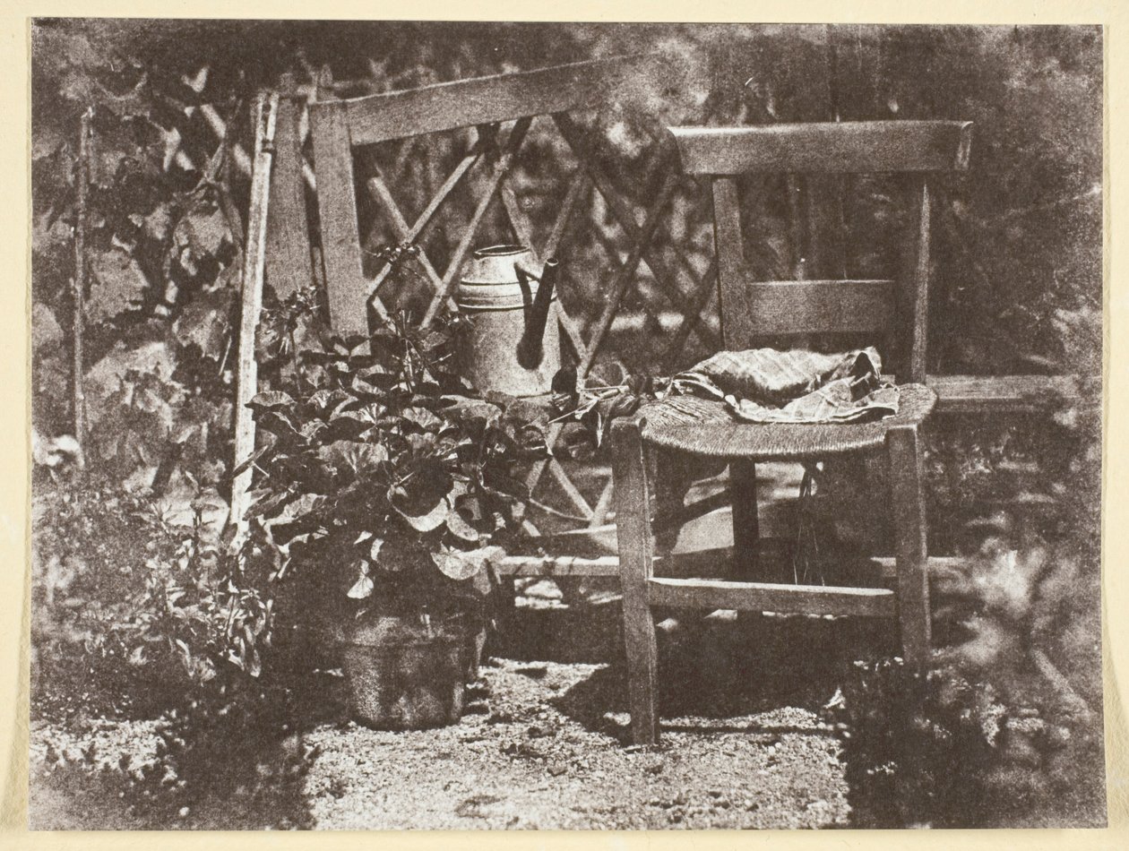 Židle v zahradě od Hippolyte Bayard