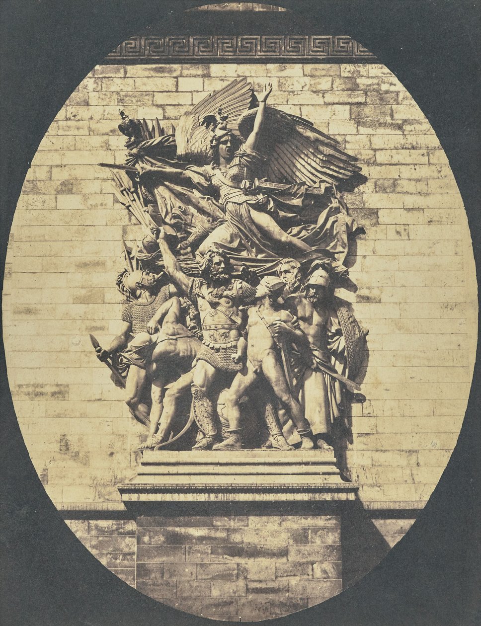 [Detail obrazu "Le Départ de 1792 (nebo La Marseillaise)" od Françoise Rudea, Vítězný oblouk]. od Hippolyte Bayard