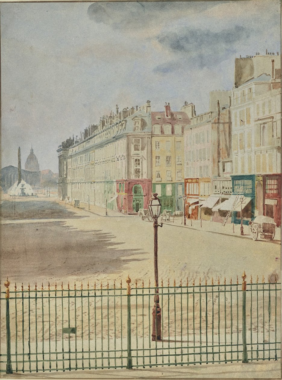 [Rue Royale naproti Place de la Concorde]. od Hippolyte Bayard