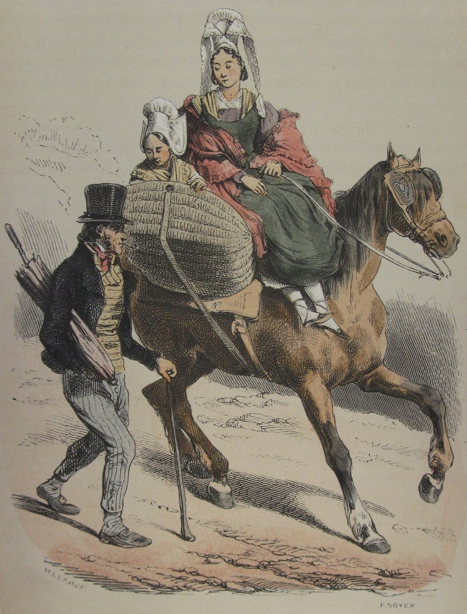 Normandie Jules Janin ilustrace 161 od Hippolyte Bellange
