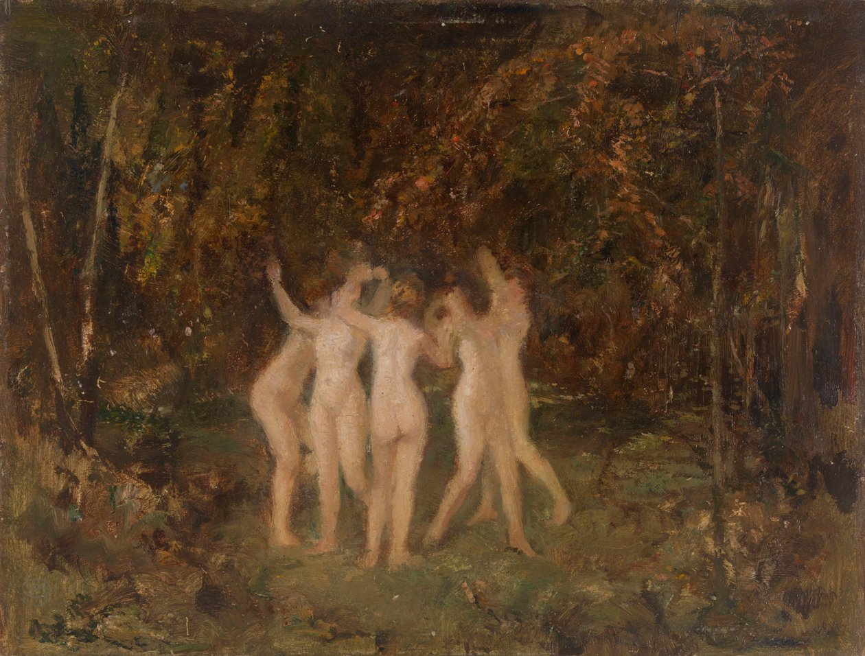 Nymfy v lese od Hippolyte Boulenger