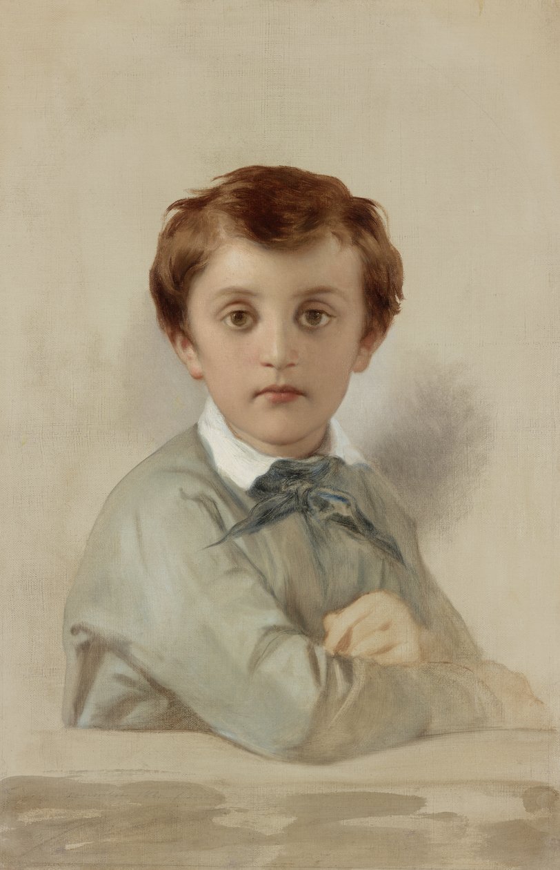 Portrét Philippe-Grégoire Delaroche, umělcova mladšího syna, 1851 od Hippolyte Delaroche
