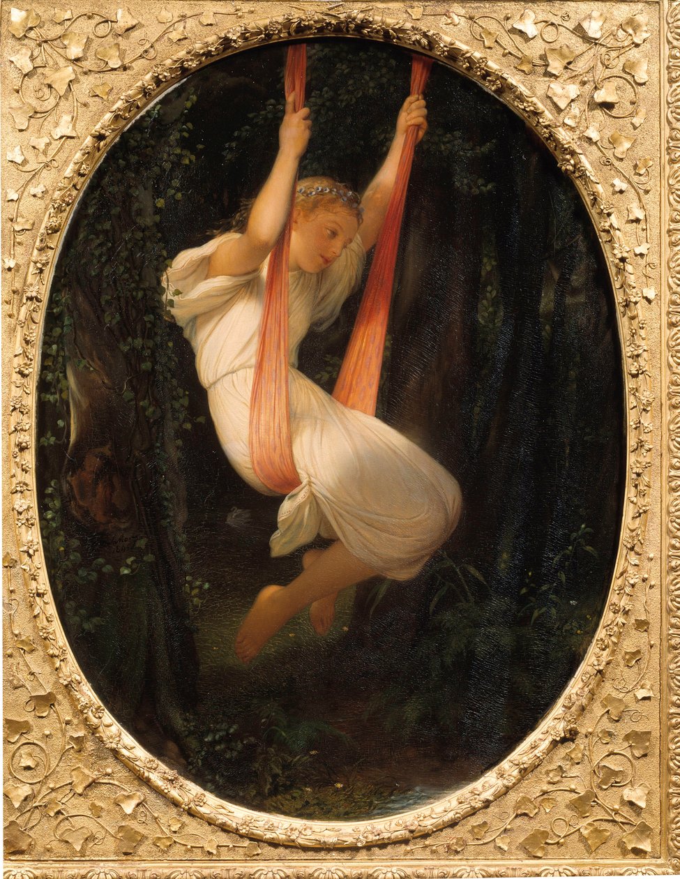 Mladá dívka na houpačce Obraz Paul Delaroche od Hippolyte Delaroche