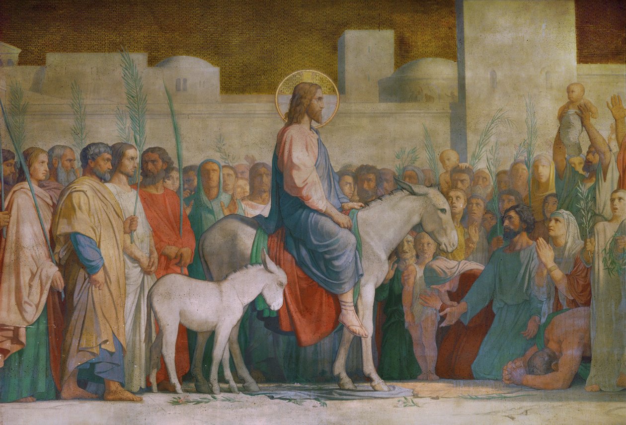 Kristův vjezd do Jeruzaléma... od Hippolyte Flandrin