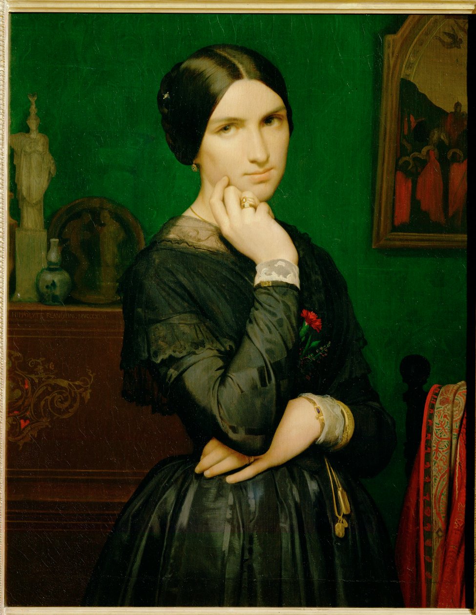 Mme. Hippolyte Flandrin (malba na plátně) od Hippolyte Flandrin