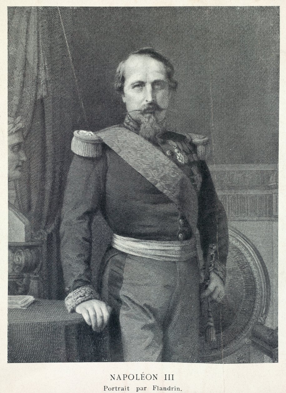 Portrét císaře Napoleona 3 od Hippolyte Flandrin