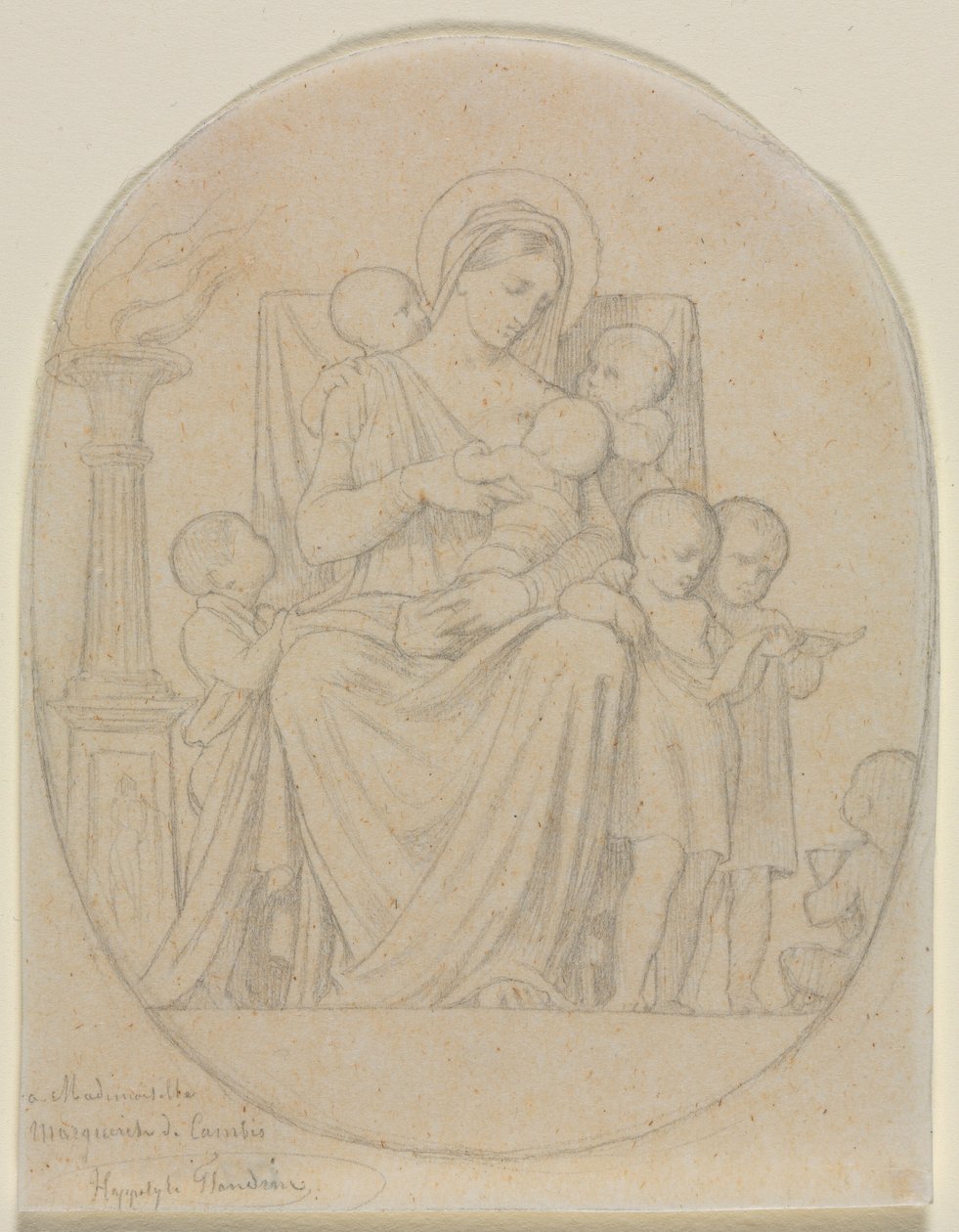 Svatá Félicité a jejích sedm synů, druhá třetina 19. století. od Hippolyte Jean Flandrin