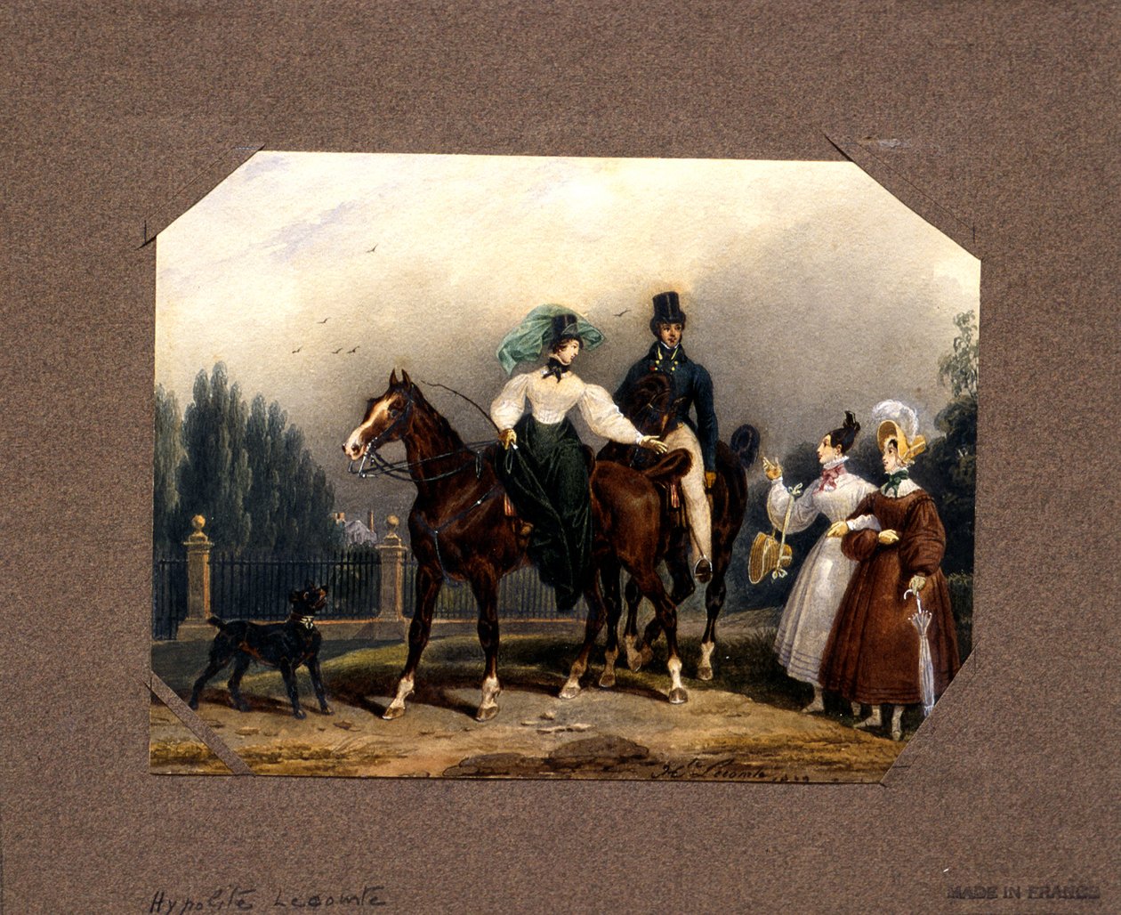 Setkání na promenádě od Hippolyte Lecomte