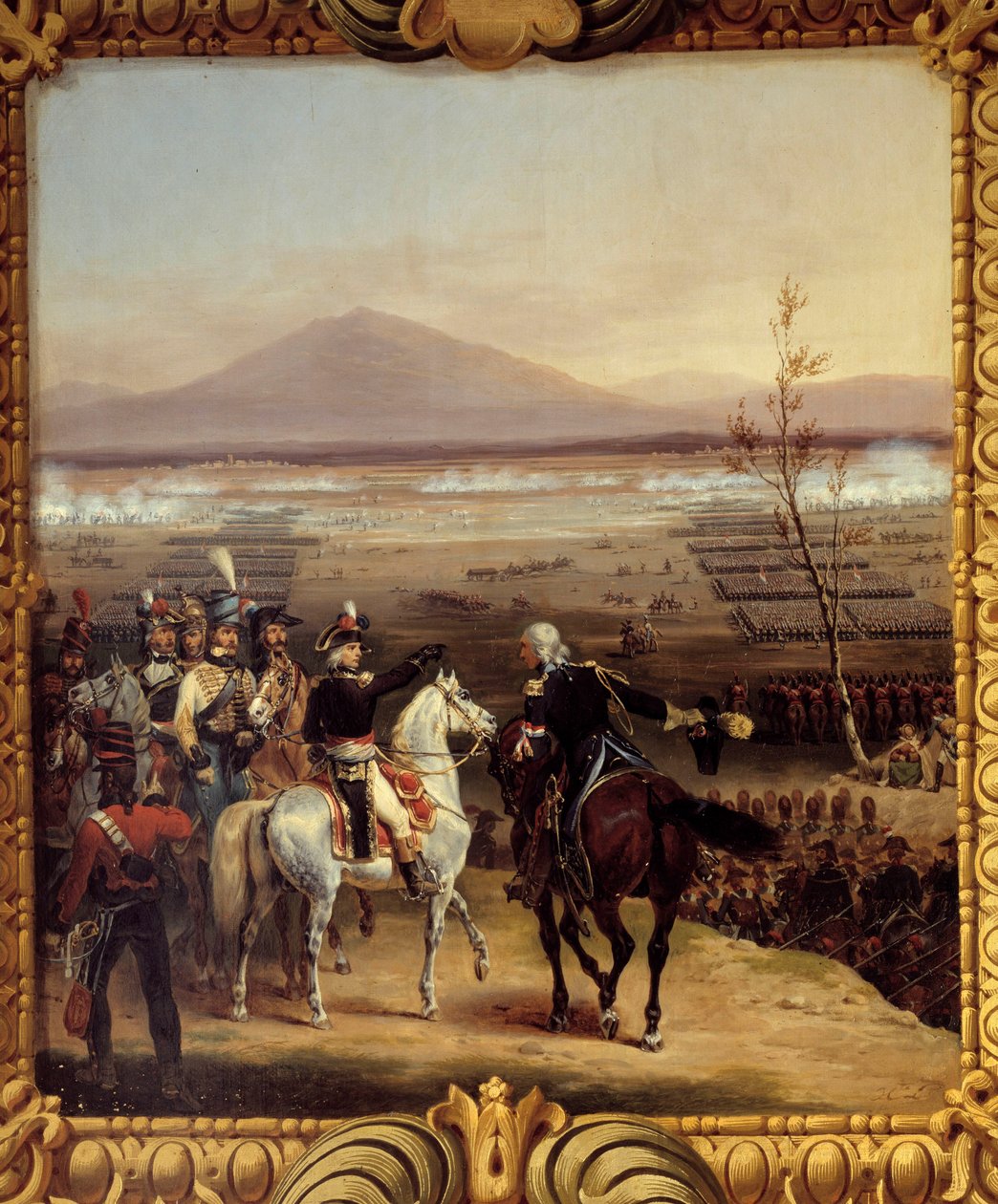 Průjezd Tagliamentem před Valvasone vede Bonapartem 16. března 1797: italský venkov 1796-1797: průjezd řeky Tagliamento, kterého se marechal Jean Mathieu Philibert Serurier (1742-1819) účastnil Napoleon Bon od Hippolyte Lecomte