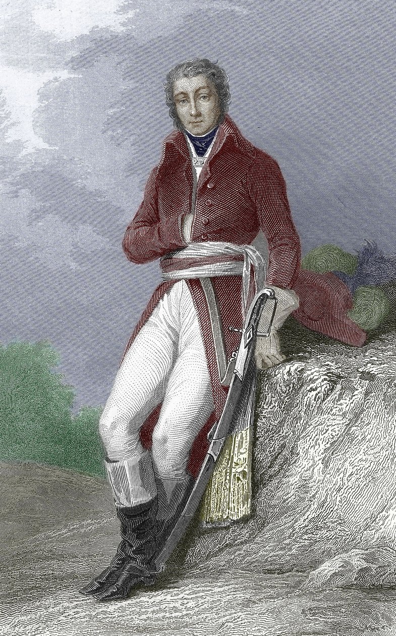 Jean Victor Moreau, francouzský generál od Hippolyte Louis (after) Pauquet