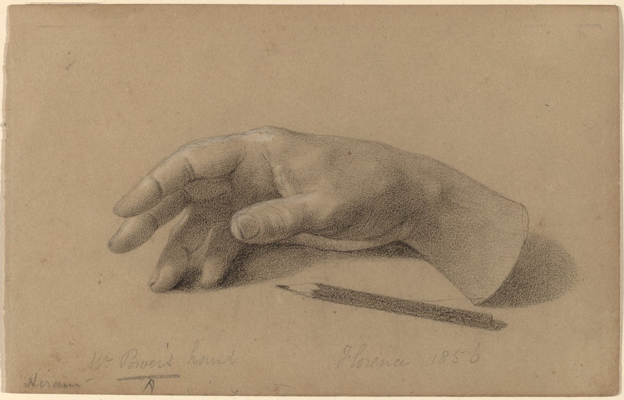Studie ruky od Hiram Powers