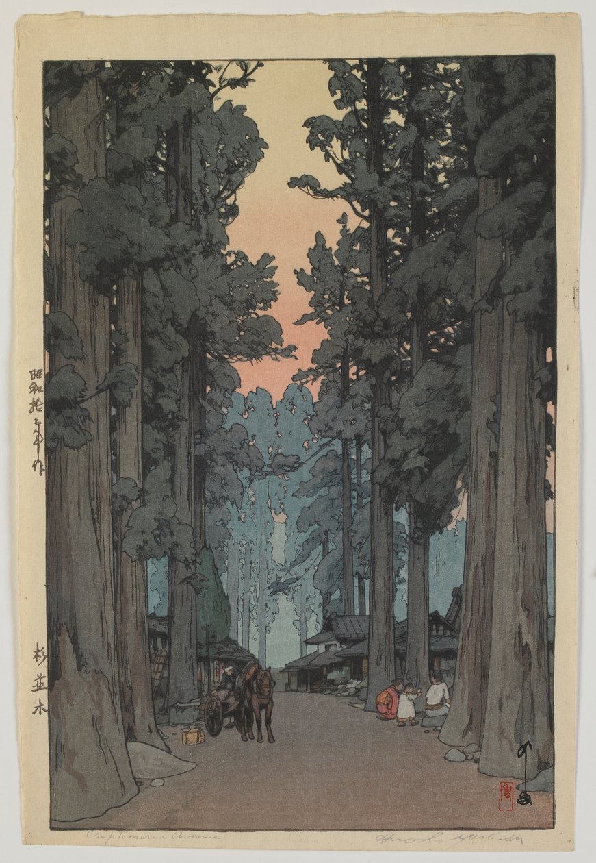 Cryptomeria Avenue, éra Showa od Hiroshi Yoshida