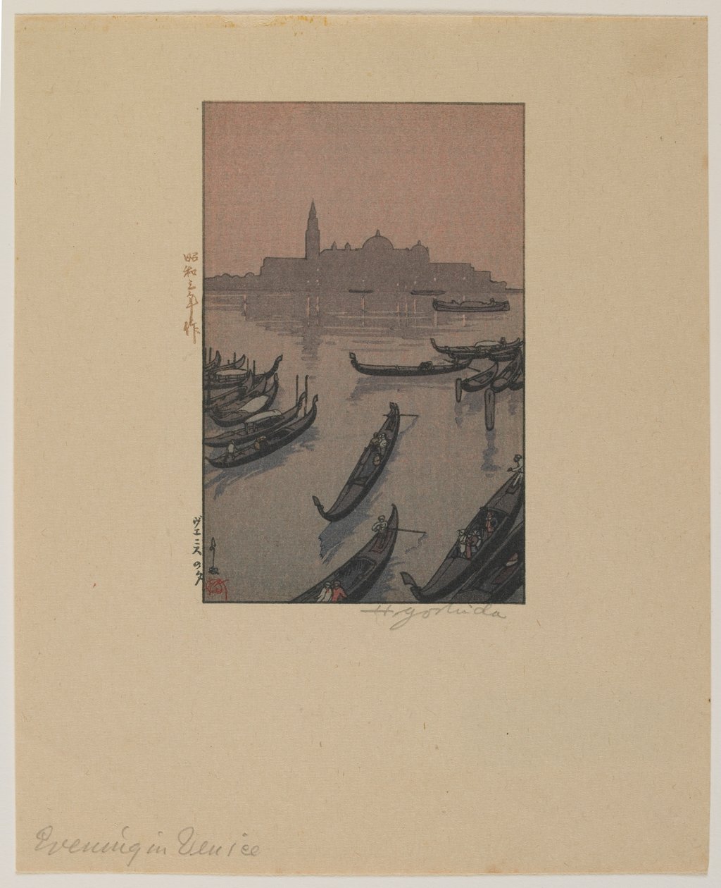 Večer v Benátkách, éra Showa od Hiroshi Yoshida