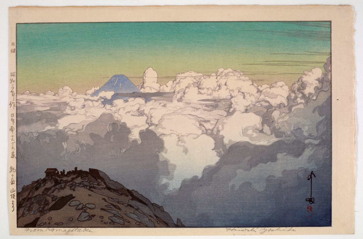 Z vrcholku Komagatake, ze série Jižní japonské Alpy od Hiroshi Yoshida