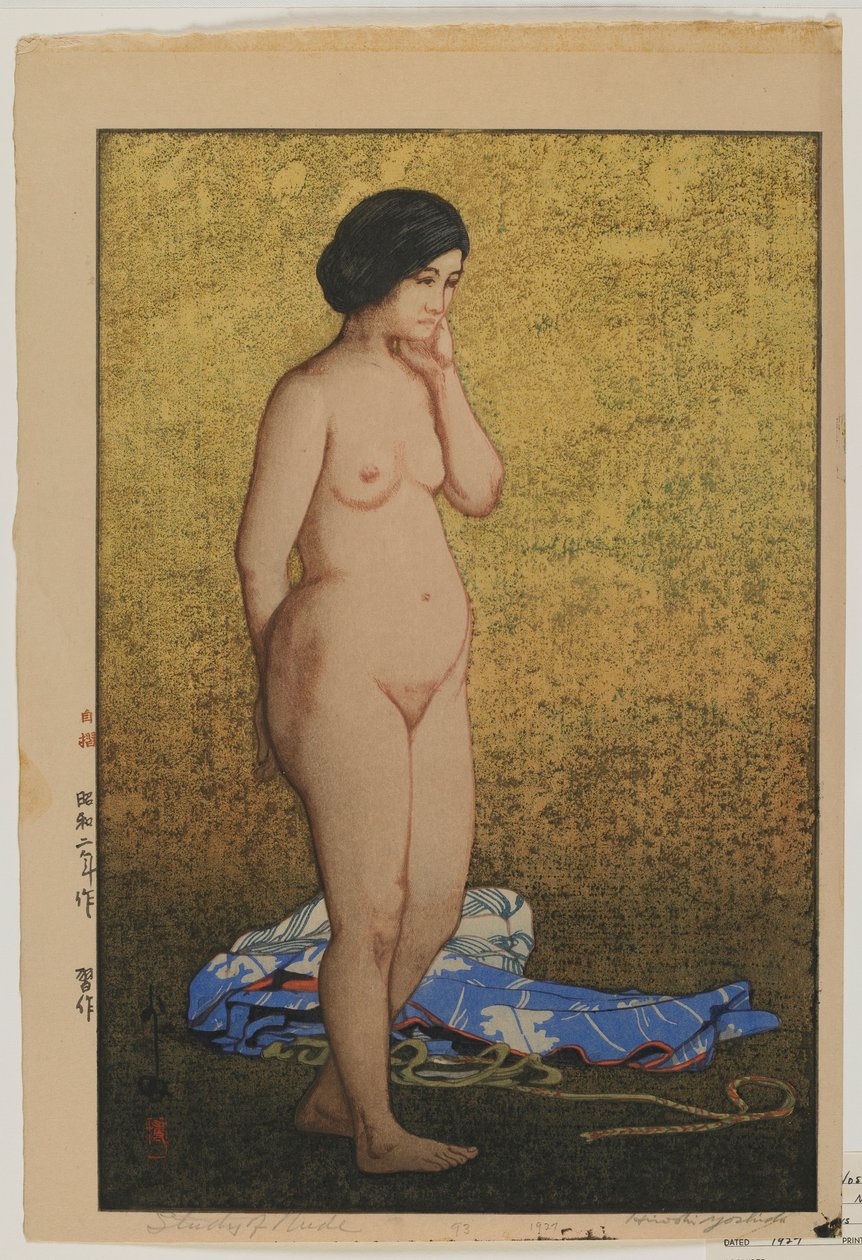 Studie aktu, éra Showa od Hiroshi Yoshida