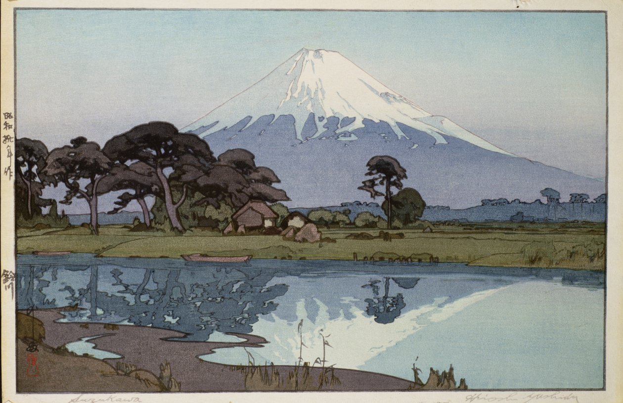 Jezero v Suzakawě od Hiroshi Yoshida