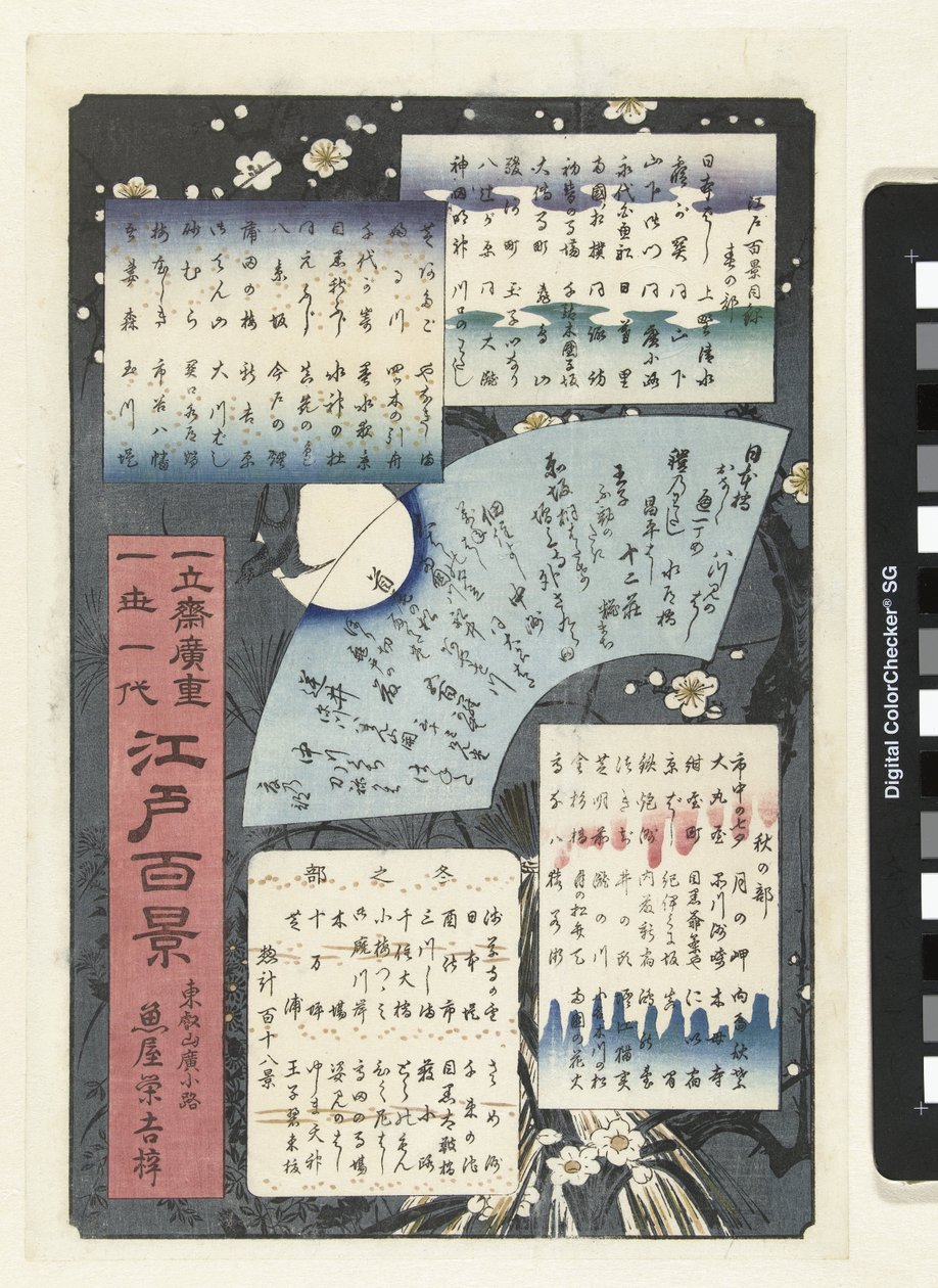 Obsah série Sto tváří Edo od Hiroshige (I) , Utagawa