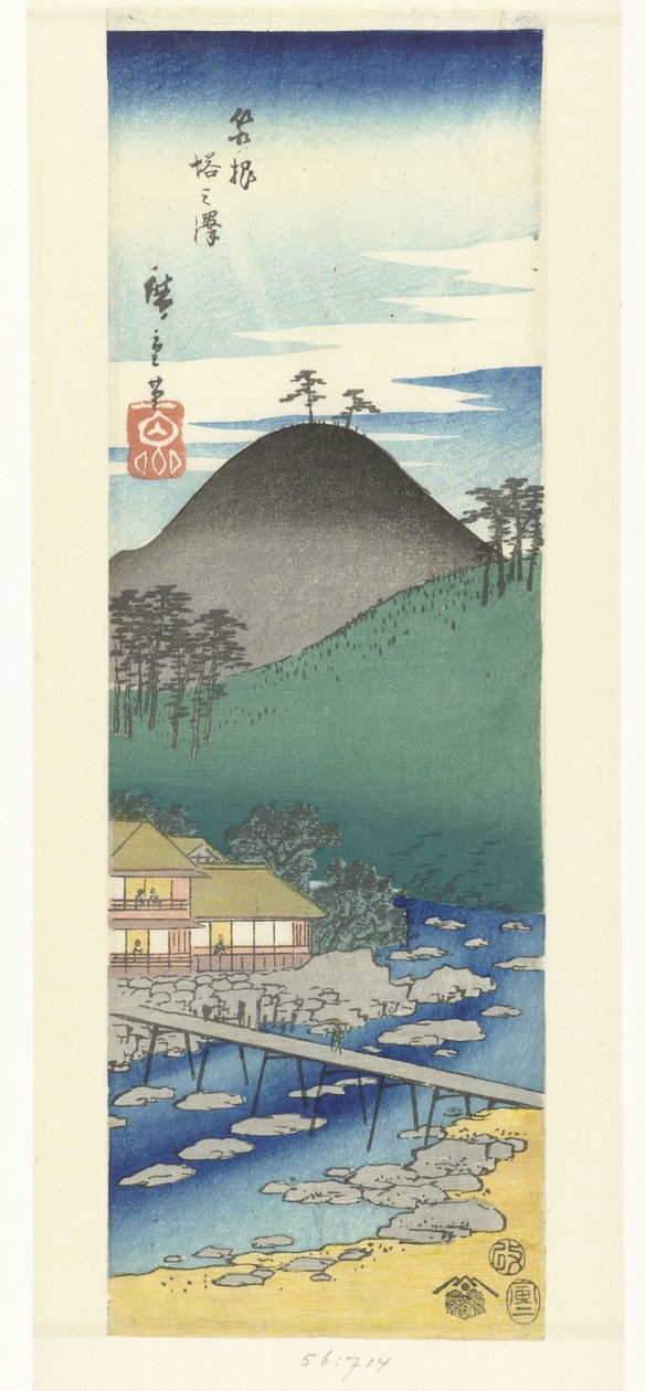 Tonosawa v Hakone Hakone Tonosawa od Hiroshige (I) , Utagawa