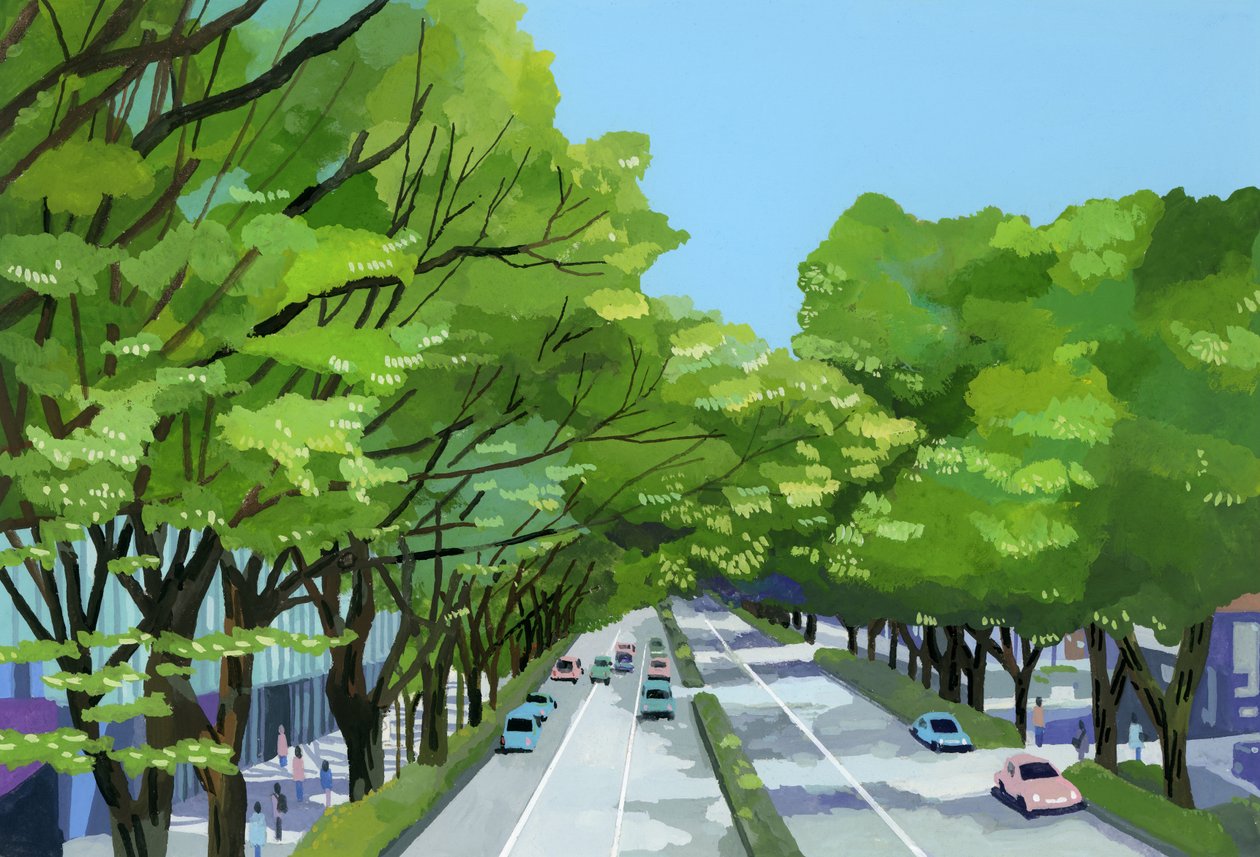 Tokio, Omote Sand, Harajuku od Hiroyuki Izutsu