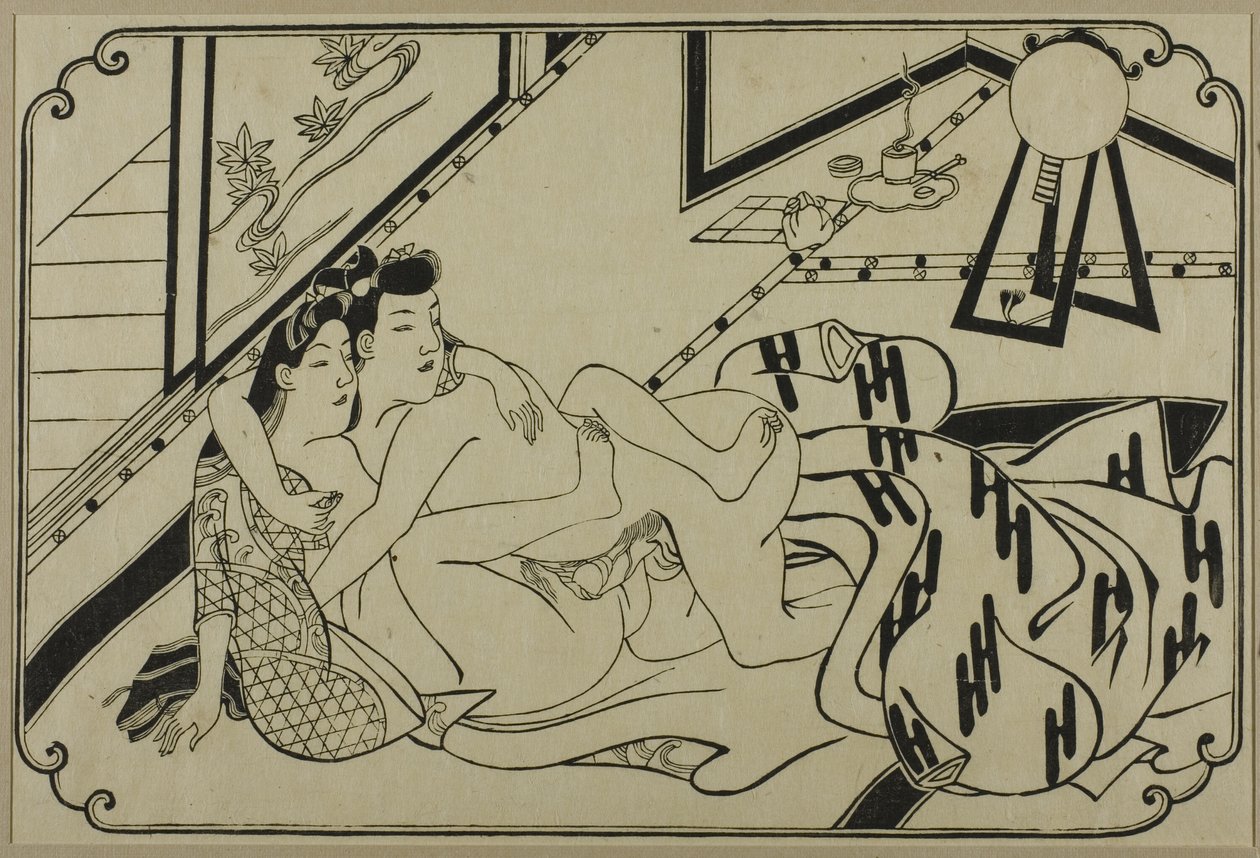 List z alba shunga od Hishikawa Moronobu