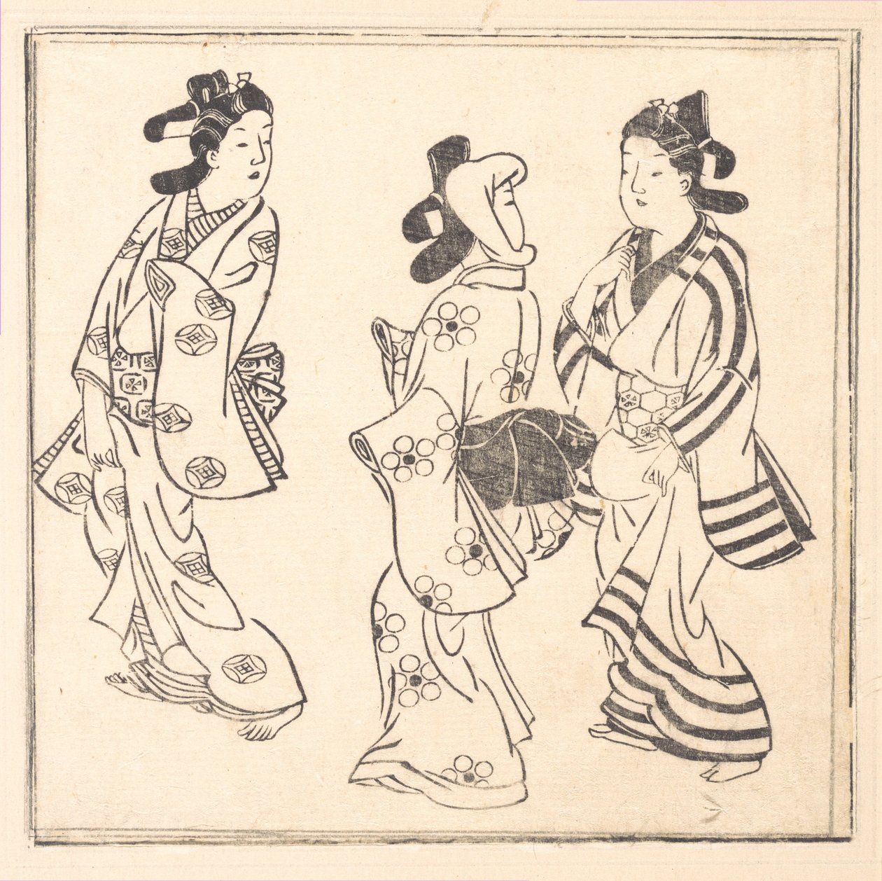 List z knihy nazvané: Wakoku Hiaku-jo: Sto japonských žen od Hishikawa Moronobu