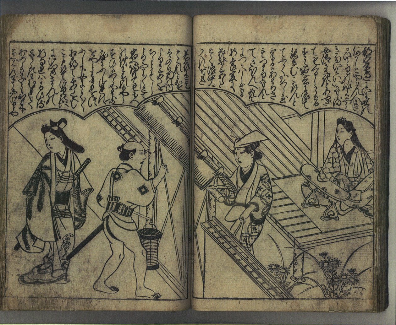 Rozkoš s krásami Japonska (Wakoku bijin asobi) od Hishikawa Moronobu