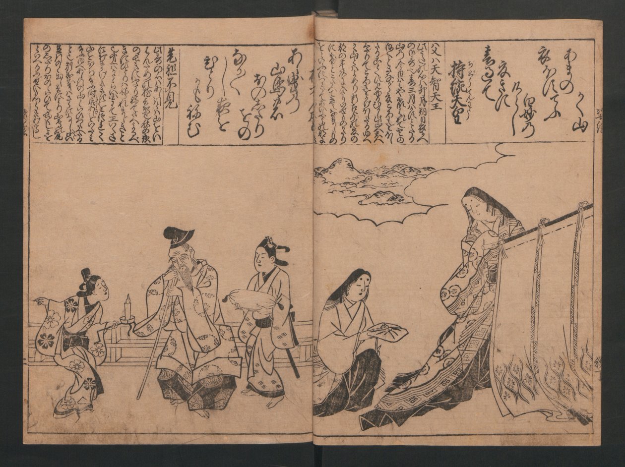 Portréty pro sto básní o stu básnících (Sugata-e hyakunin isshu) od Hishikawa Moronobu
