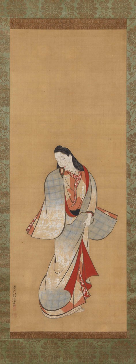 Stehende Schönheit od Hishikawa Moronobu