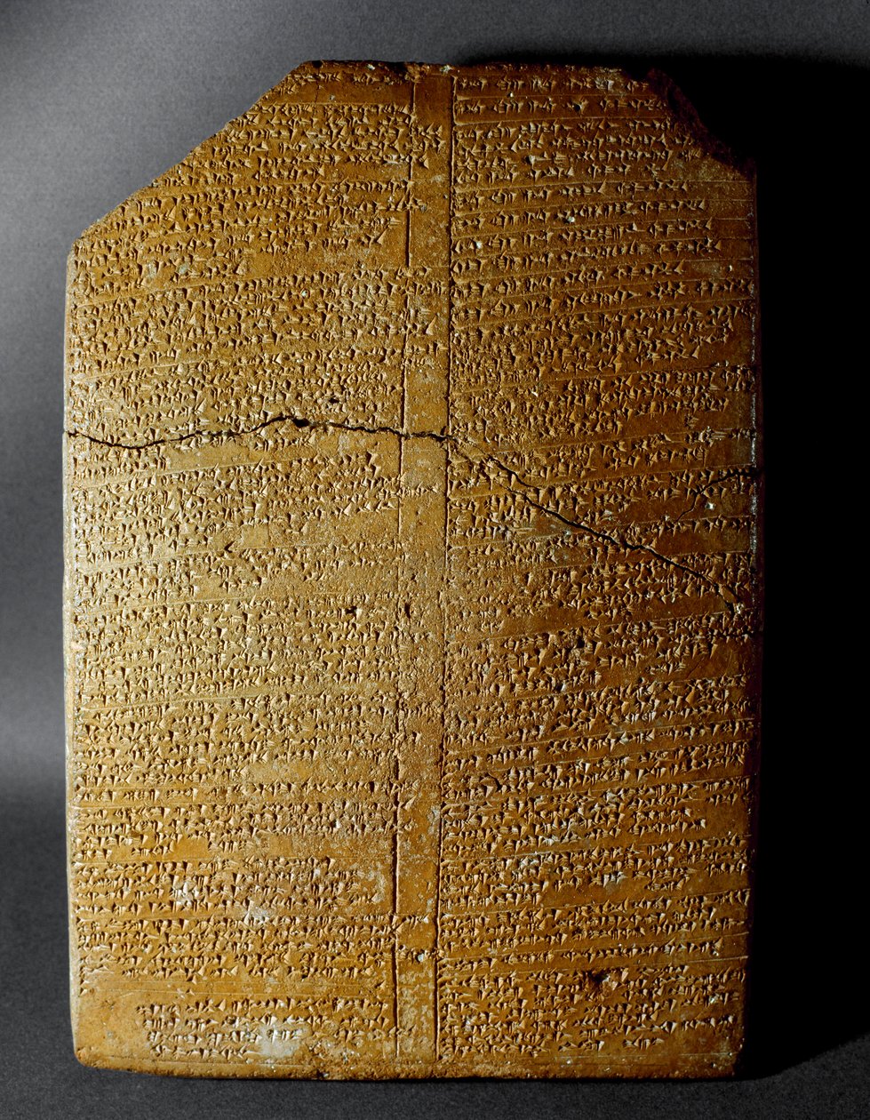 Chetitská civilizace: klínopisná tabulka přepisující rituál Amihatny, velekněze božského Ishara, z místa Hattusa (dnešní Bogazkoi) 1650-1200 př.nl. Istanbulské archeologické muzeum od Hittite