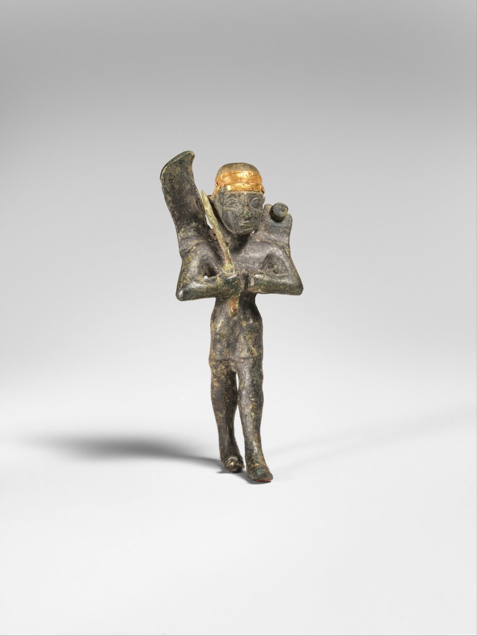 Okřídlené božstvo, cca 1300 př. n. l. (bronz, zlato) od Hittite