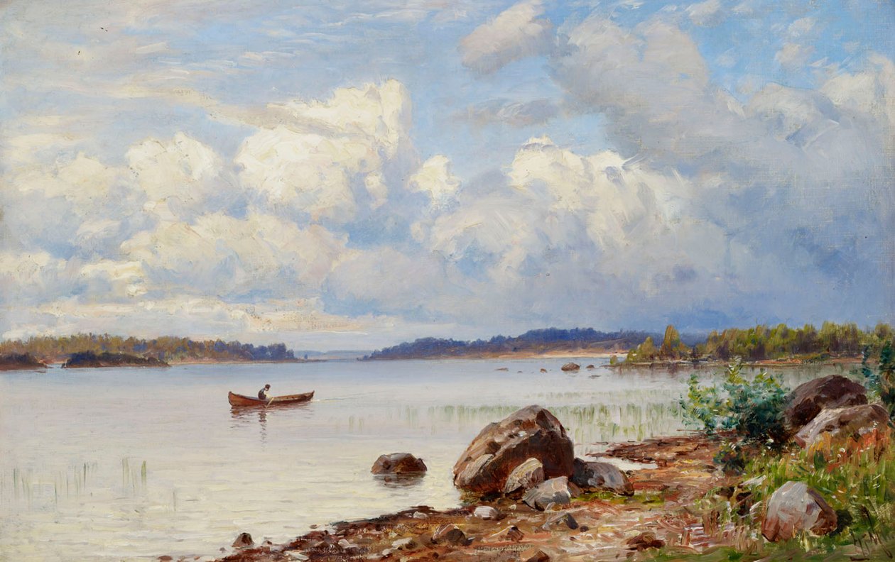 Pohled na jezero z Tavastie od Hjalmar Munsterhjelm