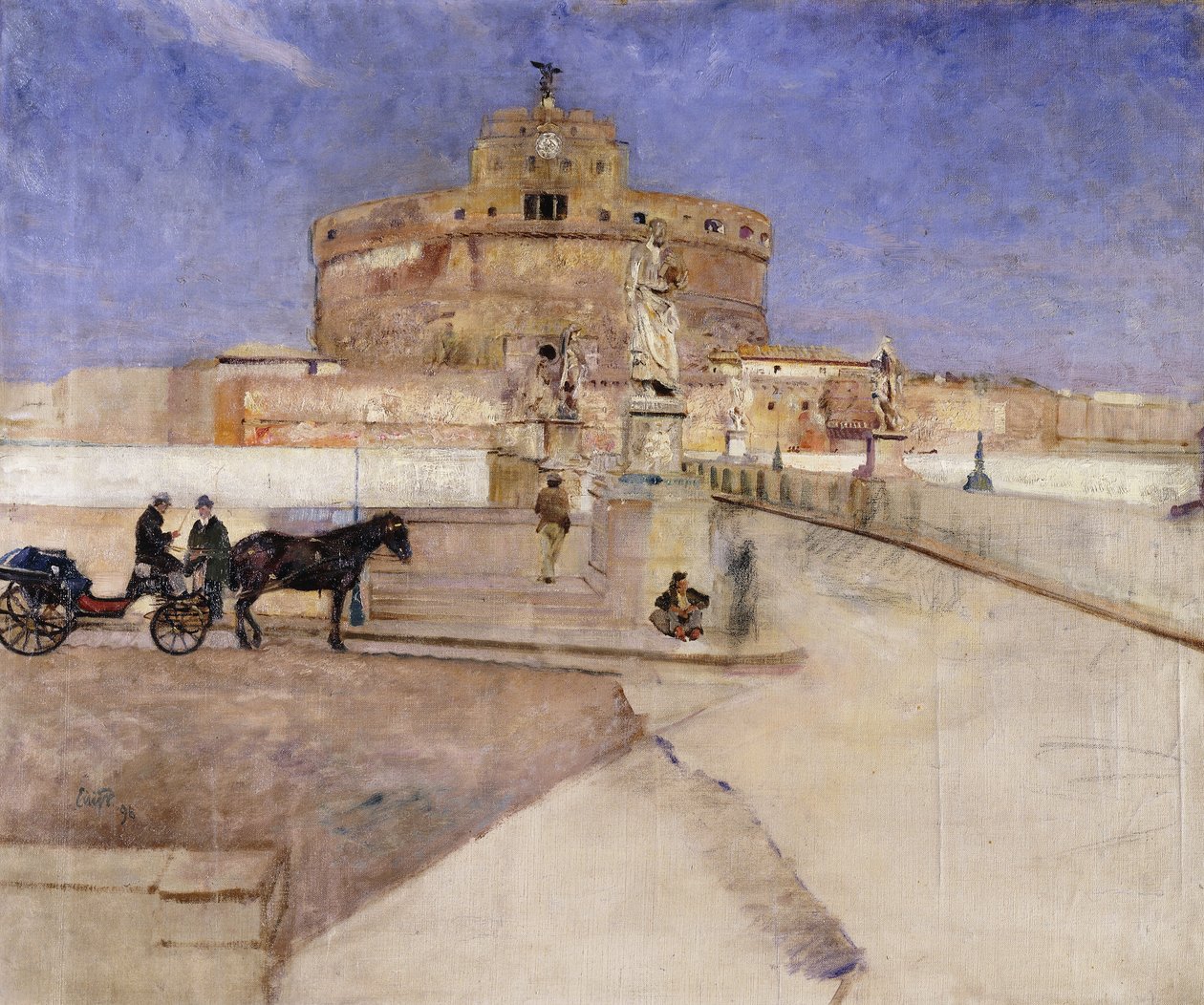 Castello Sant "Angelo, Řím, 1896 od Hjalmer Eilif Emanuel Peterssen