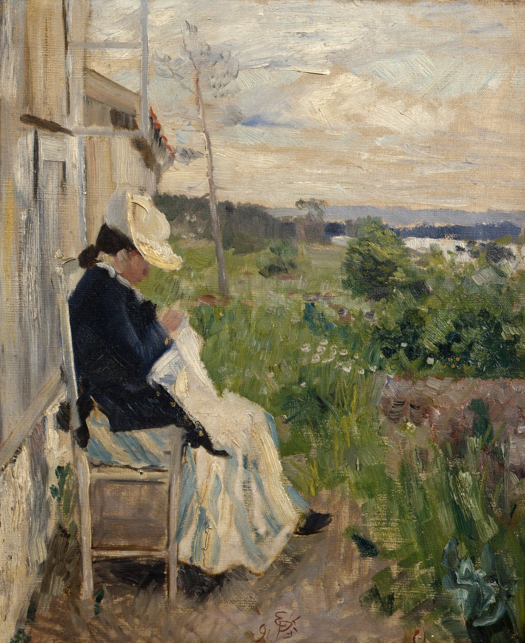 Na slunci od Hjalmer Eilif Emanuel Peterssen