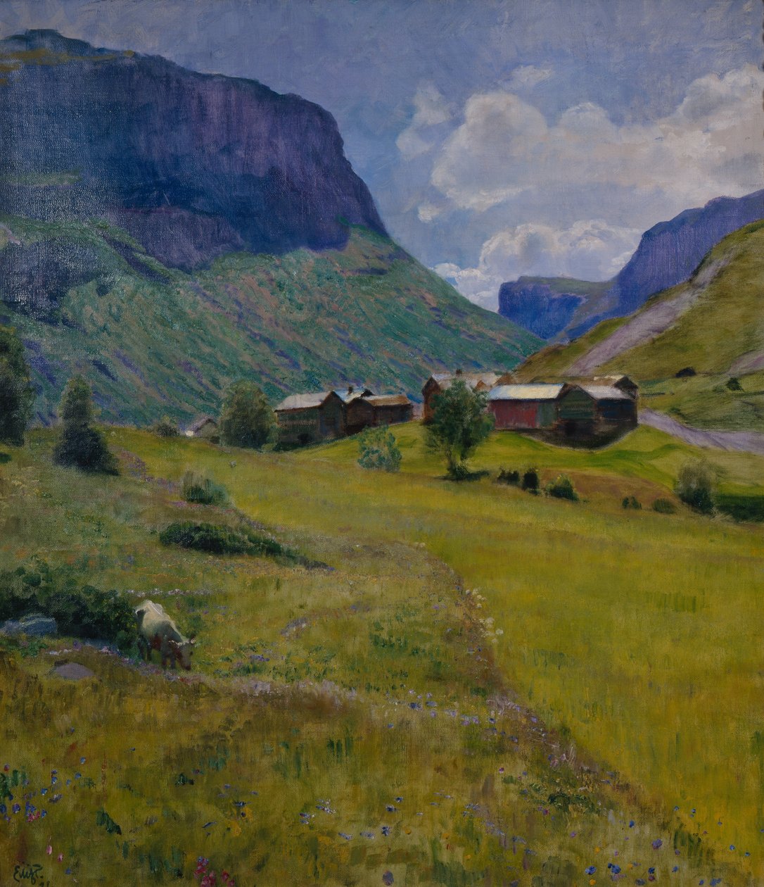 Horská farma od Hjalmer Eilif Emanuel Peterssen