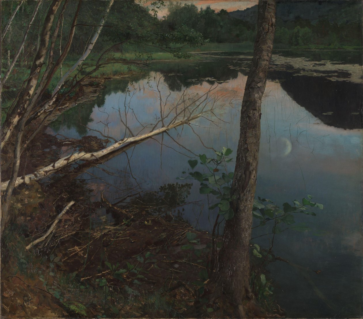 Letní noc od Hjalmer Eilif Emanuel Peterssen