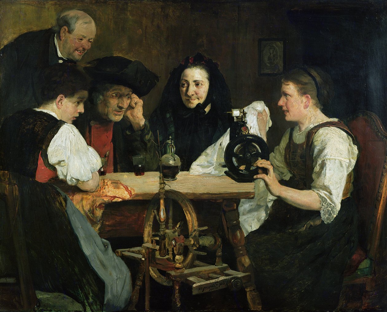 První šicí stroj od Hjalmer Eilif Emanuel Peterssen