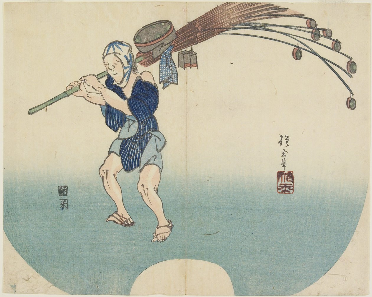 (Prodejce vody), c. 1830 od Hogyoku