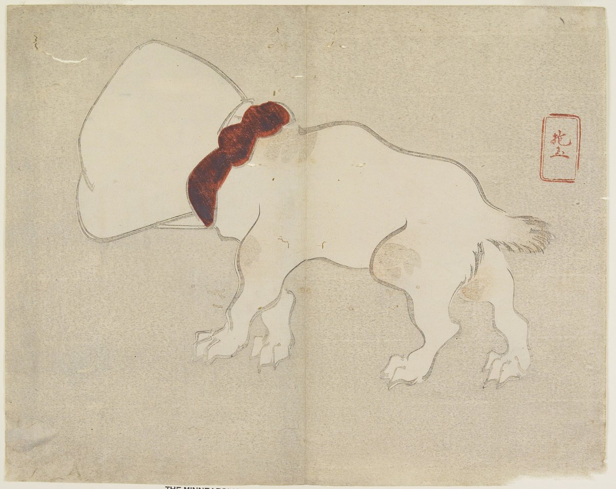 (Pes s taškou přes hlavu), c. 1830 od Hogyoku